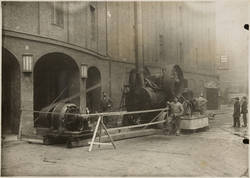 Großes Schauspielhaus Arbeiter während des Streiks 1920;