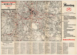 Medizinischer Stadtplan von BERLIN 1940