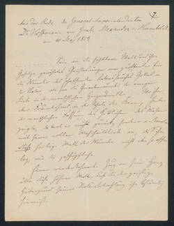 Aus der Rede des General-Superintendenten Dr. Hoffmann am Grabe Alexander von Humboldt am 10. Mai 1859;