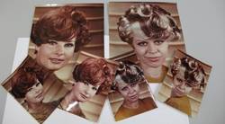 Konvolut aus Frisurenfotografien der 60er Jahre