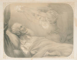 Alexander von Humboldt auf dem Totenbett;