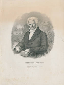 Alexander von Humboldt, geb. d. 14. Sept. 1769, gest. d. 6. Mai 1859;