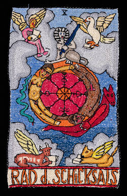 Tarotbild X "Rad des Schicksals"