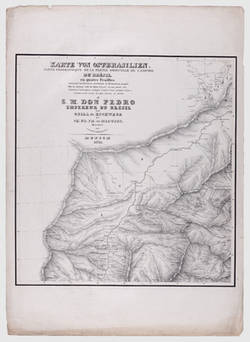 Atlas zur Reise in Brasilien von Dr. v. Spix und Dr. v. Martius - Geographische Karte von Ostbrasilien 