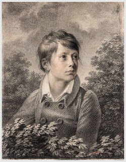 Porträt des 13 jährigen August Wilhelm Bernhard Gaum;