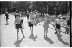 Gruppenfoto von Schülern einer Waldschule