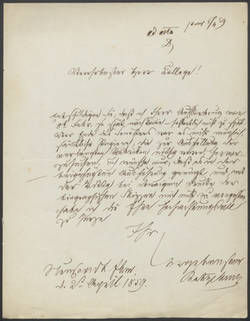 Julius Theodor Christian Ratzeburg, Brief
