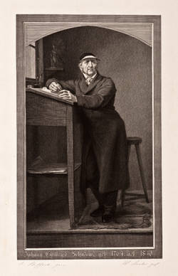 Johann Gottfried Schadow in seinem Atelier