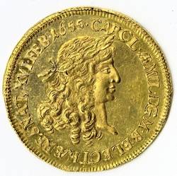 Gedenkmünze – Goldjeton auf den Tod des Kurprinzen Karl Emil von Brandenburg (1655-1674);