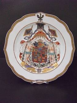 Teller aus dem Service der "Preußisch-Asiatischen Compagnie China", Großes Wappen Preußen