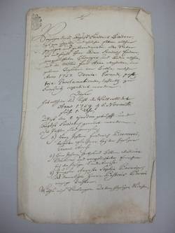 Abschrift der Geburtsurkunde von August Friedrich Enderer