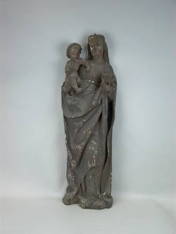 Maria mit dem Kind von einem Retabel aus der Kirche in Dubrau