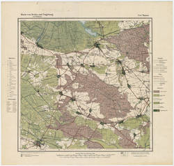 Karte von Berlin und Umgebung in 12 Blättern. Blatt I Nauen.