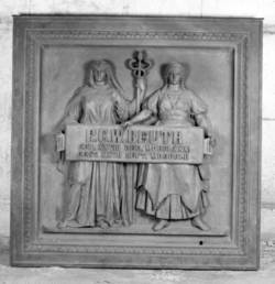 vom Denkmal für Peter Beuth (1781-1853): Allegorie des Handels und der Industrie