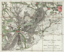 Militärische Situations Karte von der Gegend um Berlin, Potsdam und Spandau