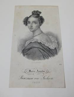 Porträt "Maria Amalia Prinzessin von Sachsen"