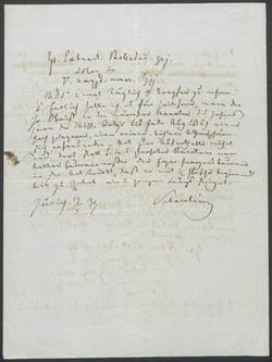 Johann Lukas Schönlein, Brief;