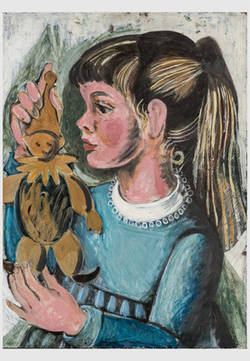 Bildnis eines kleinen Mädchens mit Hampelmann