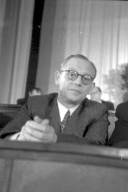 Georg Dertinger auf der 2. Sitzung der Volkskammer der DDR