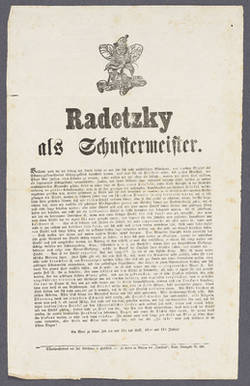 "Radetzky als Schustermeister."