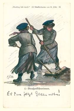 Eigenhändige Postkarte von Heinrich Zille an Wilhelm Henschel betr. Neujahrsgrüße
