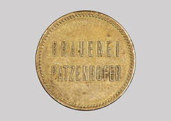 Zahlmarke zu 10 Pfennig Patzenhofer Brauerei