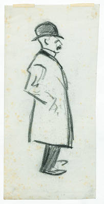 Mann mit Mantel und Hut