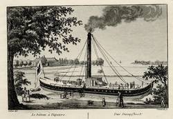 Das Dampfschiff mit der Aussicht /nach Bellevue // Le bateau à vapeurs, et la perspective / de Bellevue