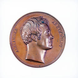 Medaille Alexander von Humboldt auf seine physikal-geographischen Vorträge in der Berliner Singakademie
