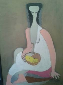 Zitronenfrau (Weiße Dame mit drei Zitronen), zw. 1935-1940