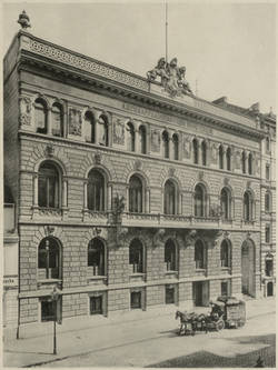 Geschäftshaus des A. Schaffhausenschen Bankvereins in Berlin, Französische Straße 53 und 54.   1.;