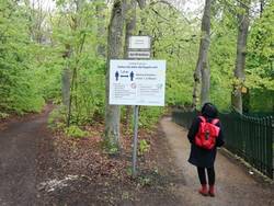 "Im Wald: "restricted area""
