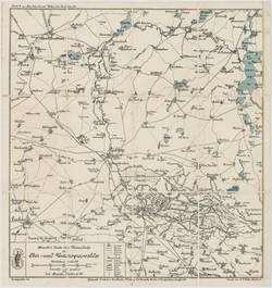 Karte 2: Straube´s Karte der Wasserläufe des Ober- und Unterspreewaldes