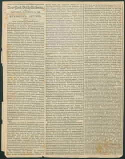 New-York Daily Tribune. 13.11.1869: Humboldt's Letters I. | New-York Daily Tribune. 20.11.1869: Humboldt's Letters II.