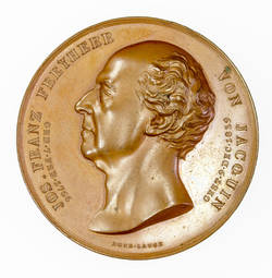 Medaille auf den Tod des Chemikers und Botanikers Joseph Franz Freiherr von Jacquin