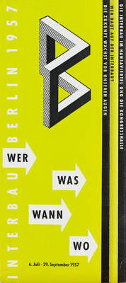 Werbebroschüre zum Interbau vom 6. Juli bis 29. September 1957 in Berlin.