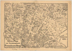 Silva-Plan vom Verwaltungsbezirk Prenzlauer Berg