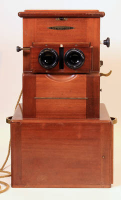 Stereobetrachter/Stereoskop: "Metascope" für die Betrachtung von Durchlicht-Stereos 6x13 cm