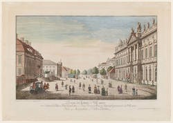 Passage du Chateau à la Ville neuve avec l'Arsenal, le Palais du Prince Royal, celui du Prince Henry, la Maison d'Opera et la promenade de la Ville neuve;