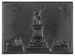 Das Blücherdenkmal in Breslau von C. D. Rauch;