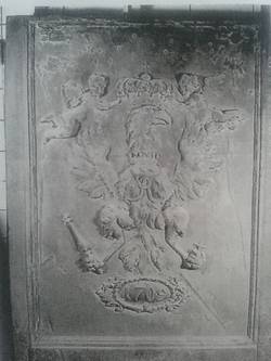 Kaminplatte mit Brandenburgischem Adler;