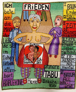 Stickbild "Frieden: Ich bete an die Macht der Liebe", 1996