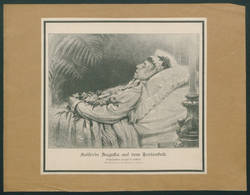 Kaiserin Augusta auf dem Totenbett;