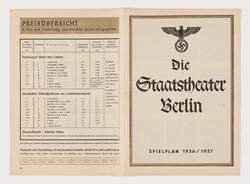Staatstheater Berlin Spielplan 1936/1937