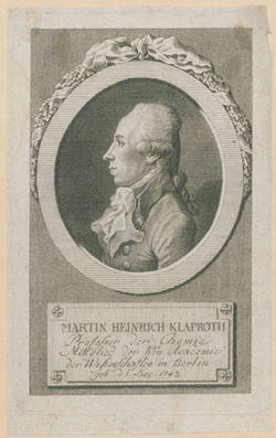 Martin Heinrich Klaproth Prof. d. Chemie;