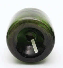 Flasche (Weinballon), grünes Glas;