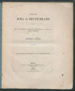 Über den Jura in Deutschland: Eine in der Königlichen Akademie der Wissenschaften am 23. Februar 1837 gelesene Abhandlung / von Leopold von Buch.;