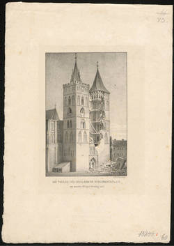 Die Türme der Ober-Kirche in Frankfurt a. d. O. am zweiten Pfingst-Feiertag 1826