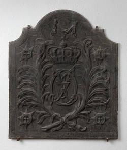 Platte mit Initialen des Kurfürsten Friedrich III., nach 1694