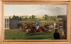 „Um eine Kopfeslänge geschlagen“ (Pferderennen in Hoppegarten am 15. Juni 1873)